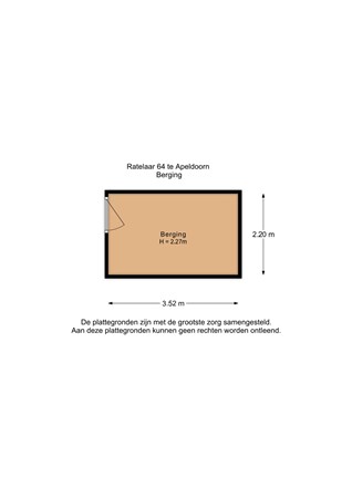 Floorplan - Ratelaar 64, 7322 GR Apeldoorn